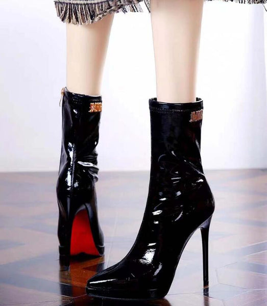 Pointed toe high heel boots DO318