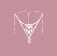 Rhinestone chest/waist/panty chain accessories DO163