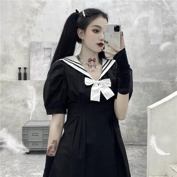 Dark sailor uniform dress DB5951