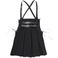 Black Tie Waist Suspender Skirt DB9008