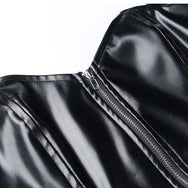 Punk Leather Halter Camisole DB9009