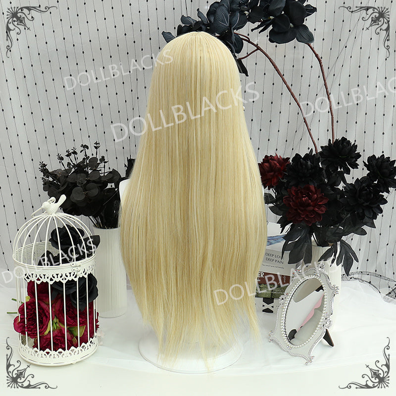 Original Golden Long Straight Wig PL-2223