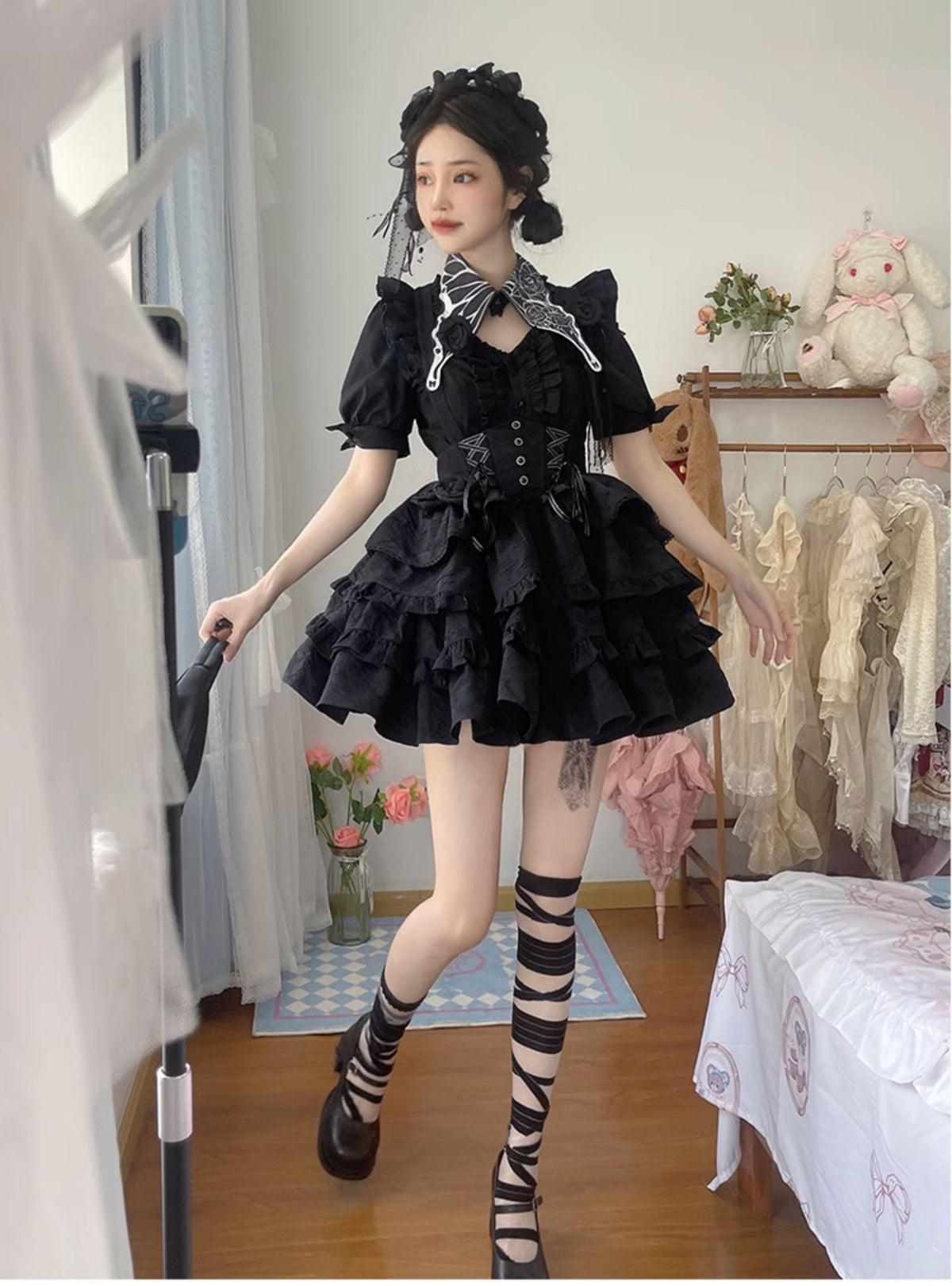 Rose Overture Gothic Lolita Skirt DB8113