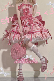 Pink Cross Knot Lolita Dress DB8108