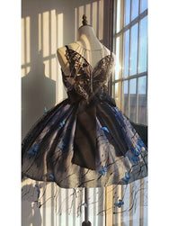 Butterfly Back Design Jumper Skirt Full Set  DB8059