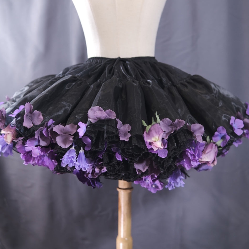 Length Floral Petticoat Skirt Plus DB8068