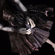 black goth dress DB8096
