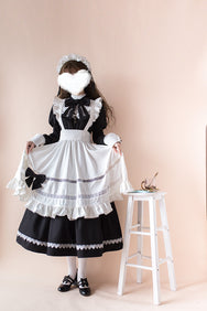 Lolita Bow Long Sleeve Vintage Dress DB8127