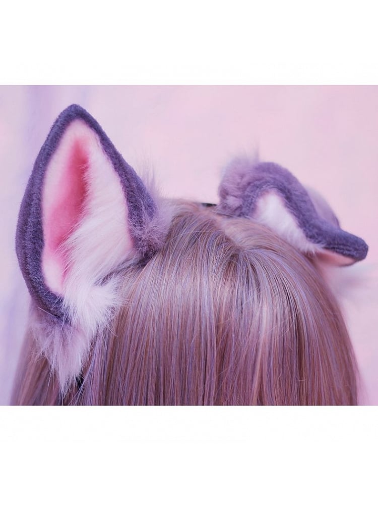 Handmade Lolita Faux Fur Animal Ears/Tail DB8063