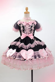 Black Pink Lolita dress DB8088