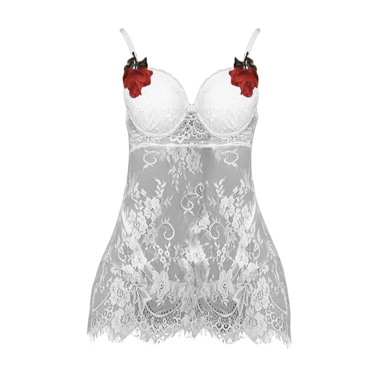 lace suspender nightgown DO394
