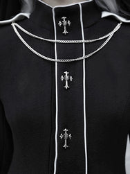 gothic nun woolen coat DB8095
