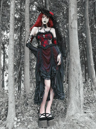 Gothic Dark Lace Slip Dress DB8139
