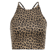 Leopard print strappy vest DO410