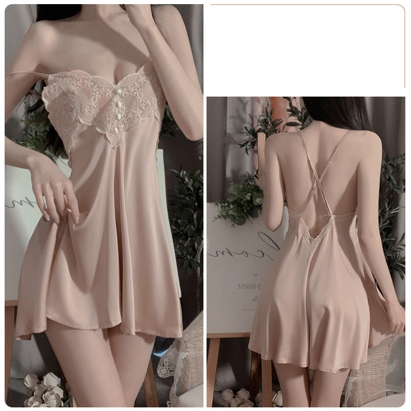 lace suspender nightgown  DO005