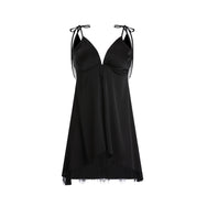 Black suspender nightgown DO179