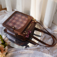 Bowknot Detail Cute Brown Ita Shoulder Bag DB8006