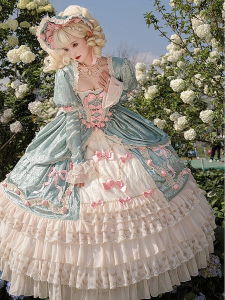 Princess Bowknot Gorgeous Pink PLUS SIZE Dress DB8076
