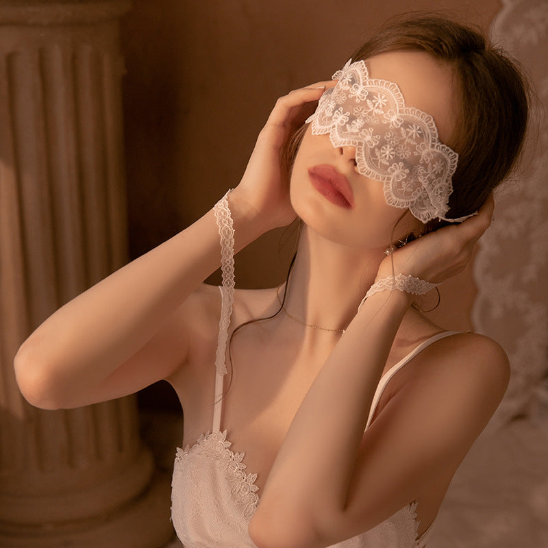 lace embroidered eye mask DO021