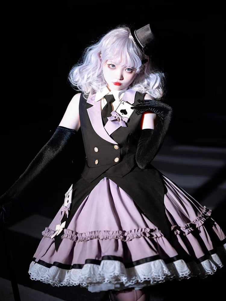 Strange pirated version of dark cute Lolita skirt DB8148