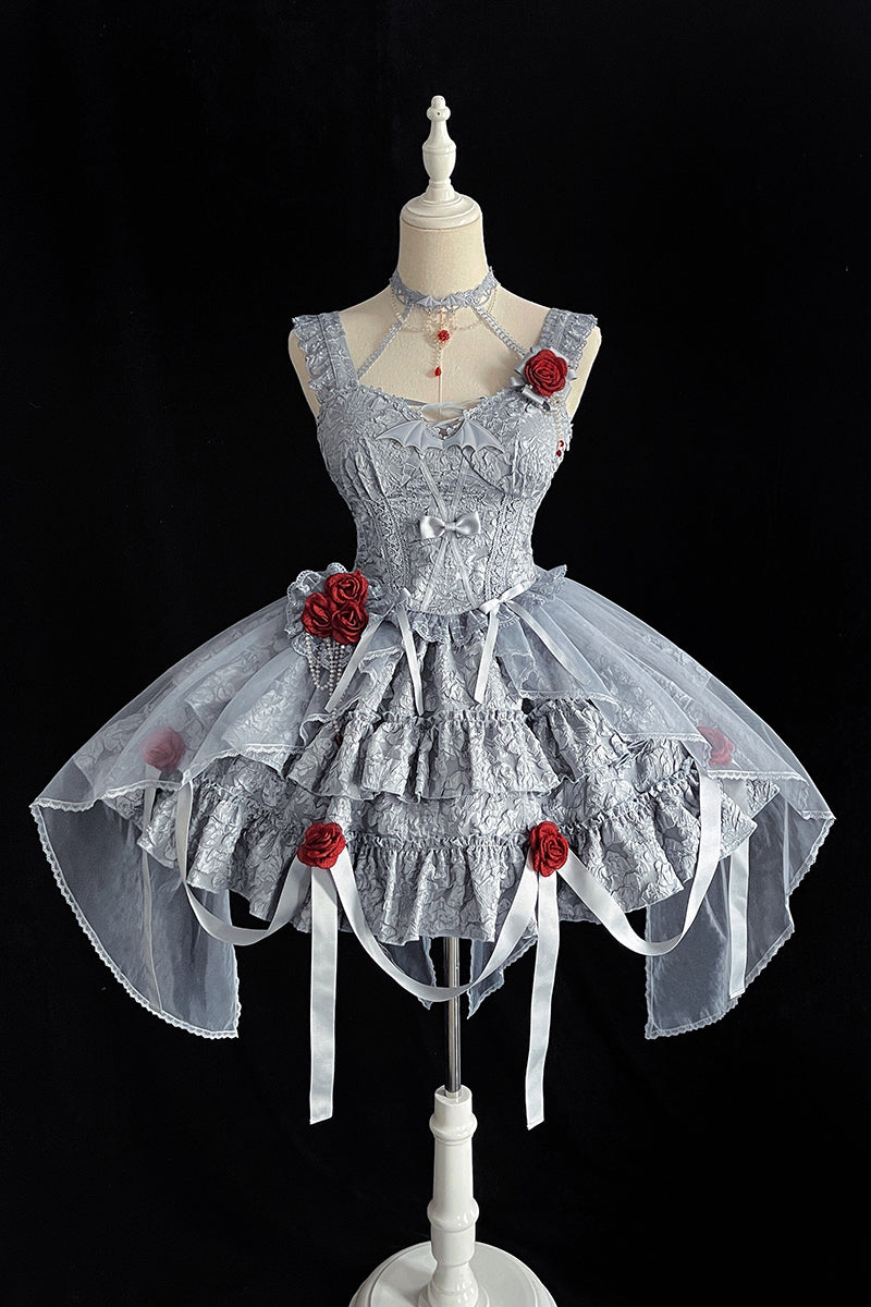 Lolita Weeping Blood Rose Lolita Dress DB8123
