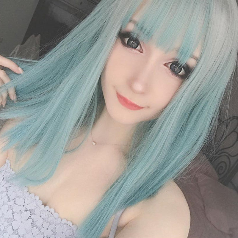 Review from Green gradient clavicle wig DB4105