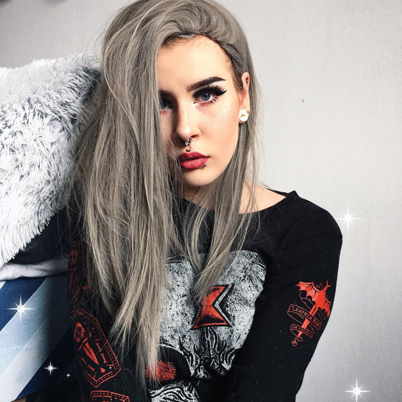 Review from Silver gray clavicle wig DB4101