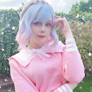 Review from Lolita light blue gradually pink wig DB4833