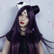 Lolita purple gradient long curly hair wig DB5834