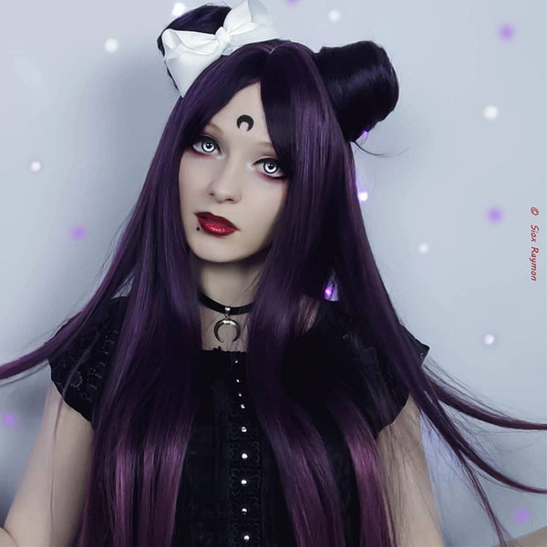 Review from Lolita purple gradient long curly hair wig DB5834