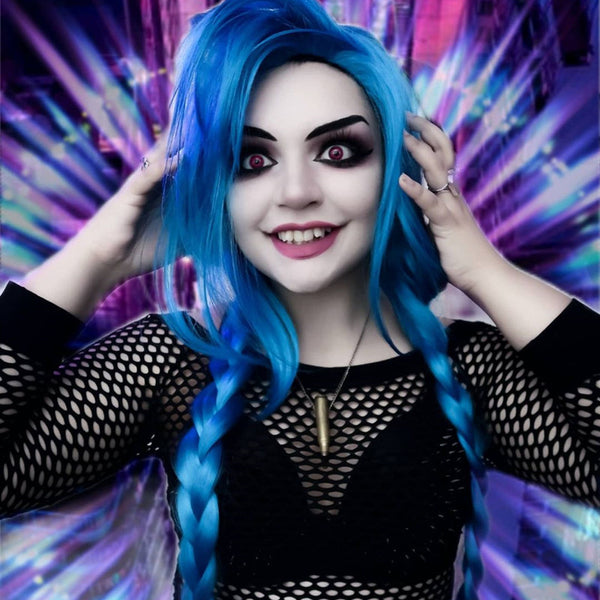 Review from Jinx COS blue wig DB5873