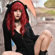 Review from Harajuku Rose Red Long Curly Wig DB5447