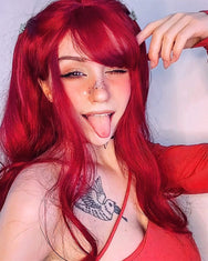 Lolita rose red wig DB4730