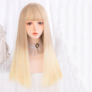 Lolita golden gradient long wig DB6297