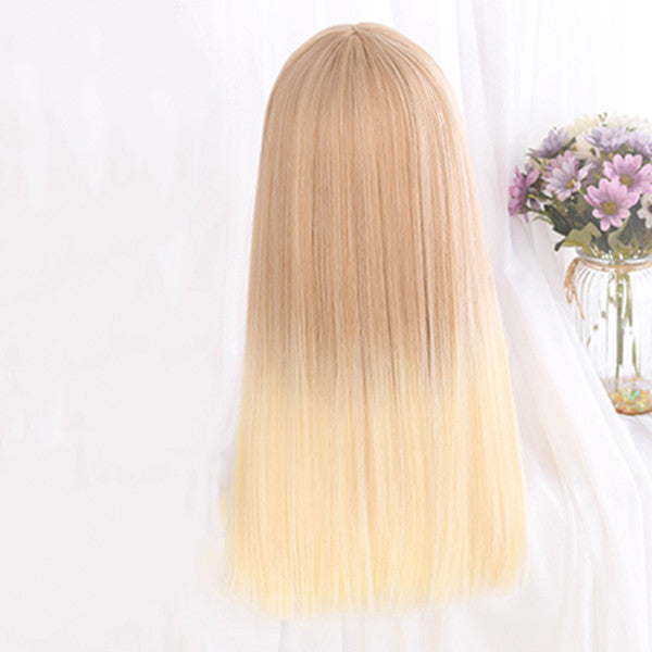 Lolita golden gradient long wig DB6297