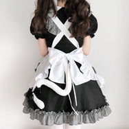 cosplay bow knot maid dress suit DB6399