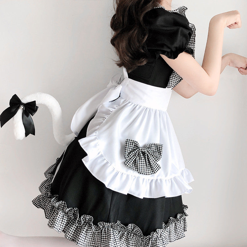 cosplay bow knot maid dress suit DB6399