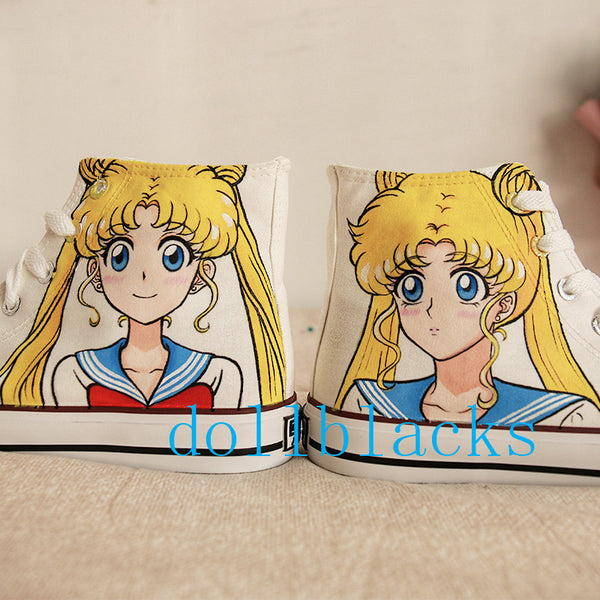 Sailor Moon Hand Painted Shoes  DB4590