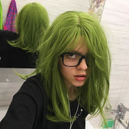 Green short straight wig DB3102