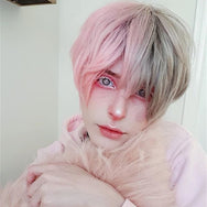 Lolita light brown + pink wig DB4839