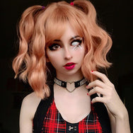 Lolita warm orange curly hair wig DB4726