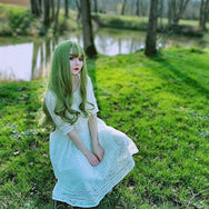 Harajuku Lolita Green Long Wig DB5021
