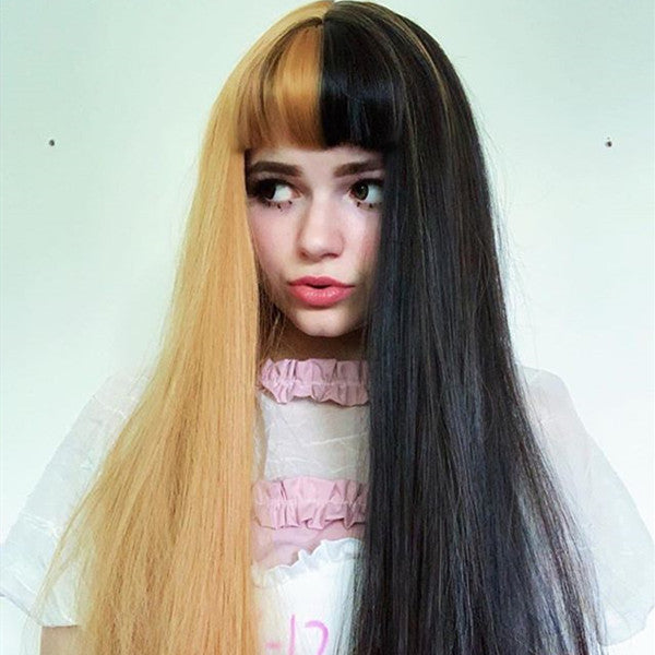 Review from Black gold two-tone long  wig DB4133