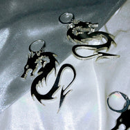 Dark Dragon Pendant Earrings DB7299