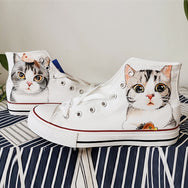 Cute cat hand-painted shoes DB4902