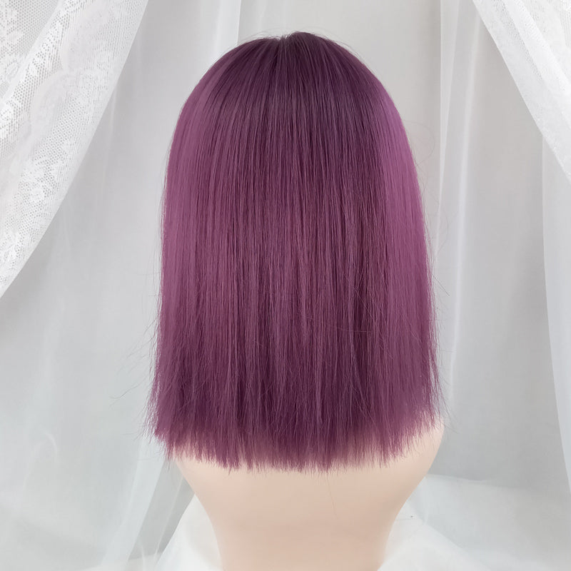 Harajuku purple short wig DB6228