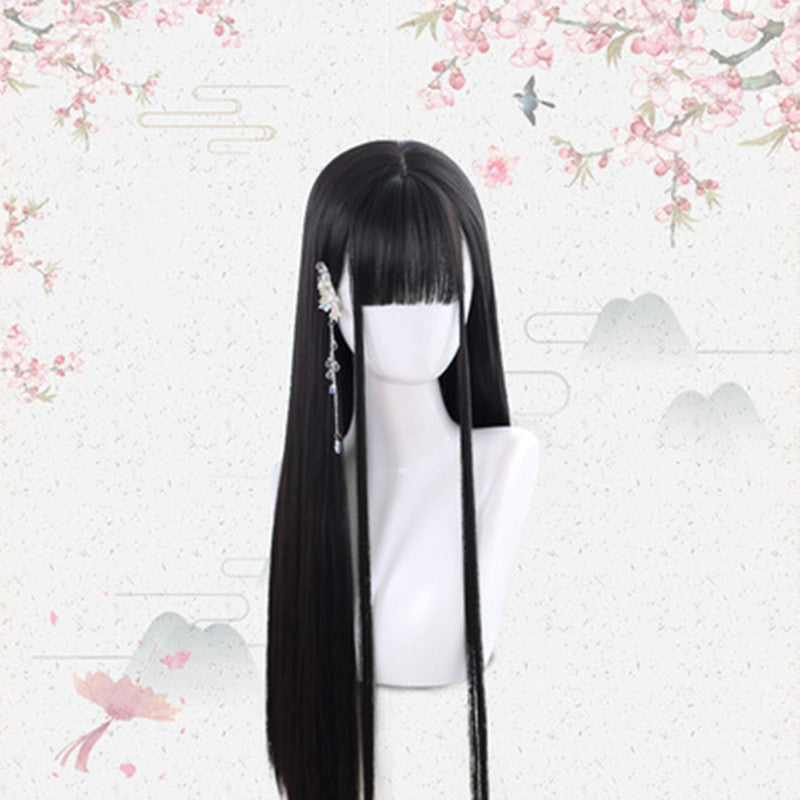 Harajuku natural black Hanfu wig DB4326