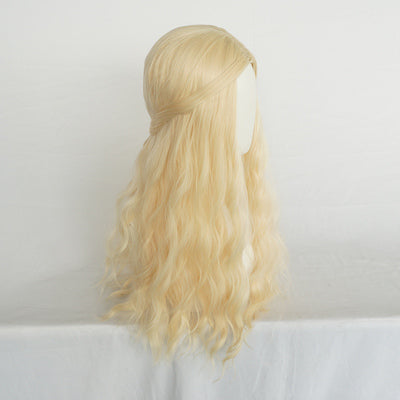 Golden big wave long curly hair  wig DB4109