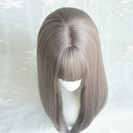 Gray-pink  wig DB4073