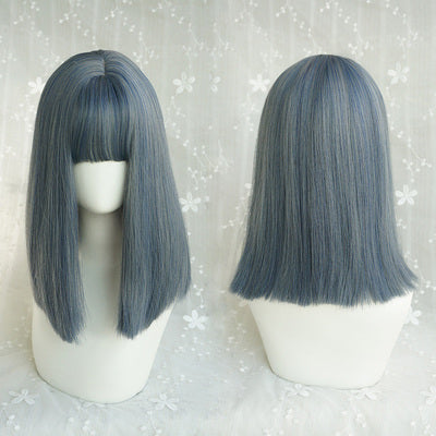 Blue gray fashion wig DB4070